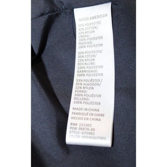 Good American 90s Sherpa Trucker Jacket Mix Blue Shearling Oversized Size 4 XL - Picture 11 of 13